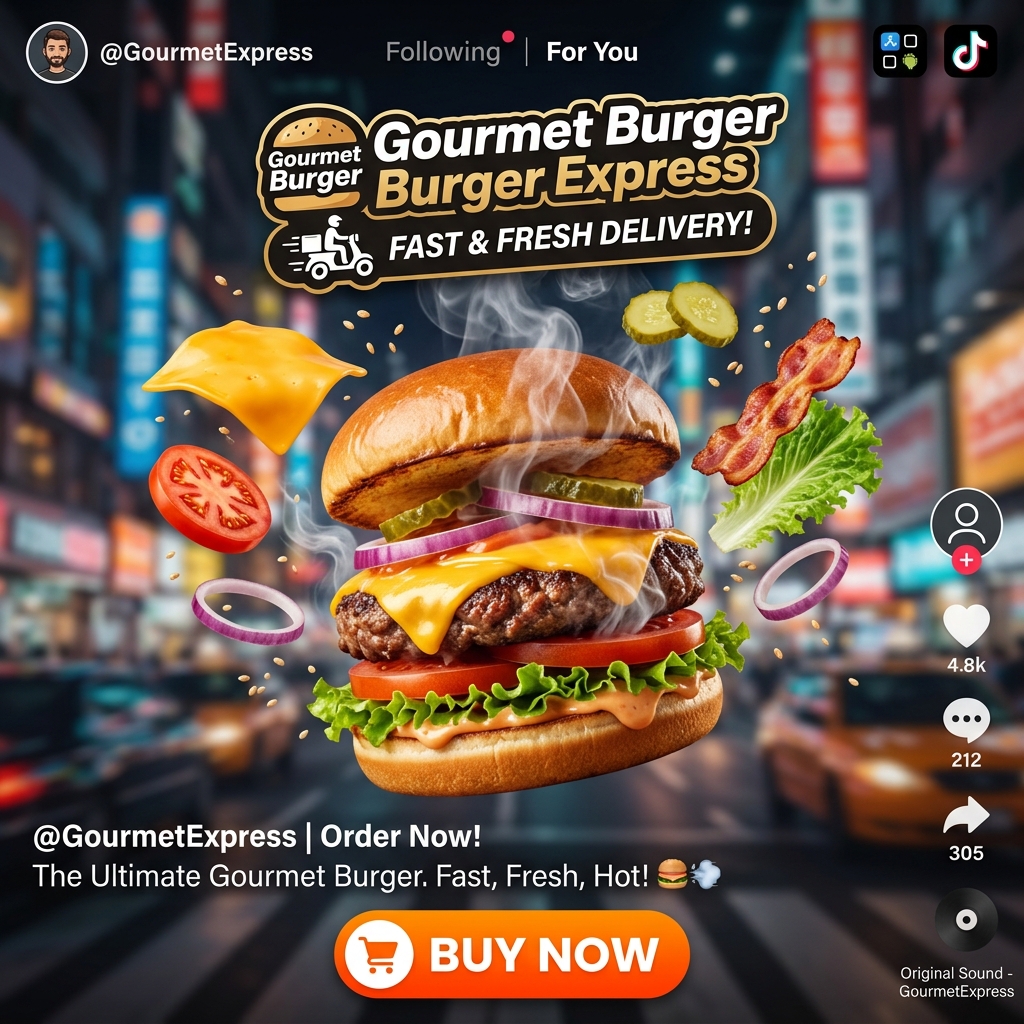 Gourmet Burger Ad